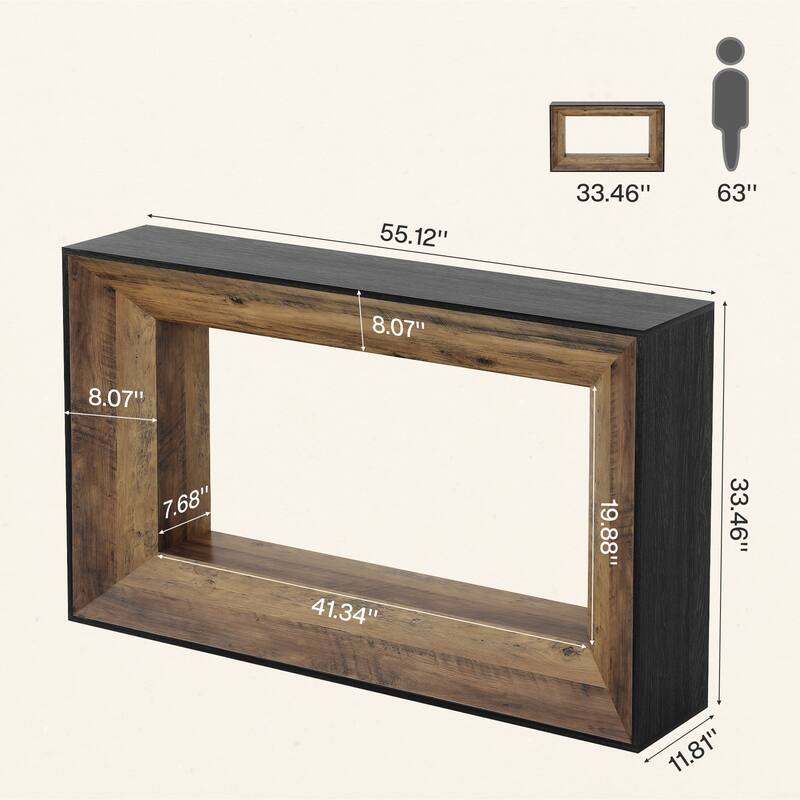 55 Inches Narrow Entryway Console Table for Living Room