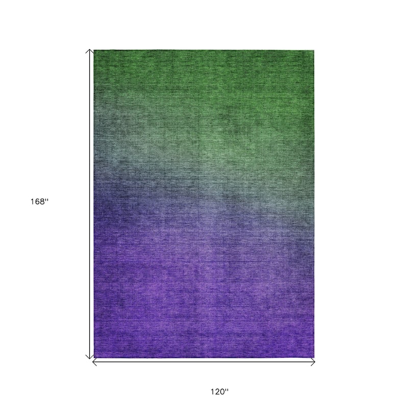 HomeRoots Ombre Transitional Rectangle Outdoor Rug