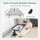 preview thumbnail 10 of 10, Costway Baby Bedside Sleeper Bassinet with Wheels & Storage Tray - 38'' x 22''x 28''-34'' (L x W x H)