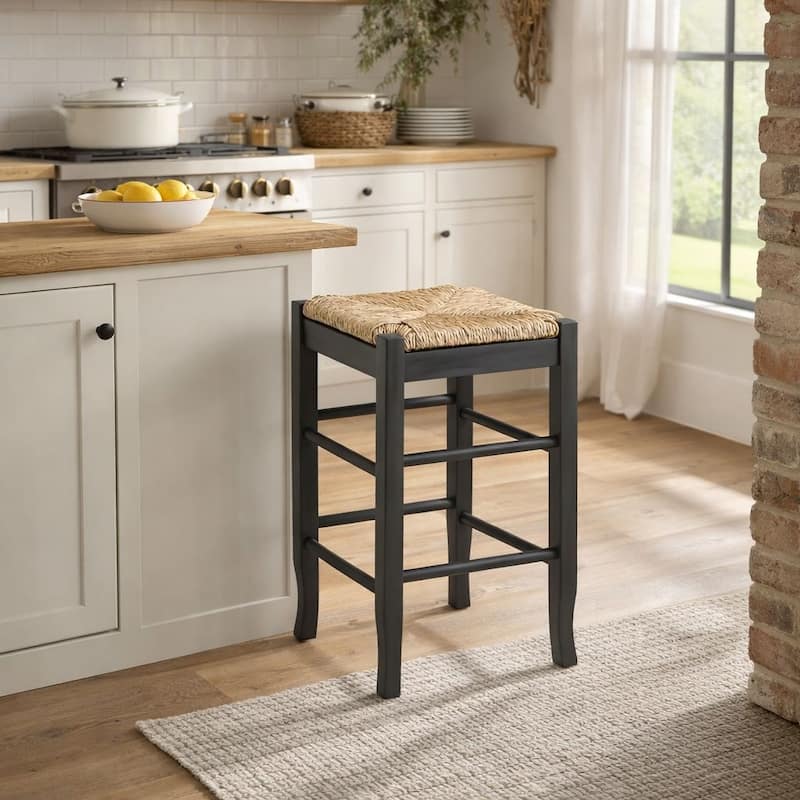SQ Rush Backless Wood 24-inch Counter Stool