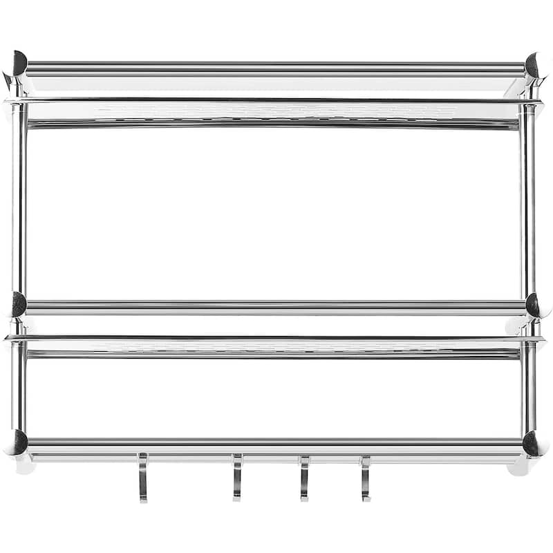 Cheer Collection 2 Tier Wall Mounted Shower Caddy