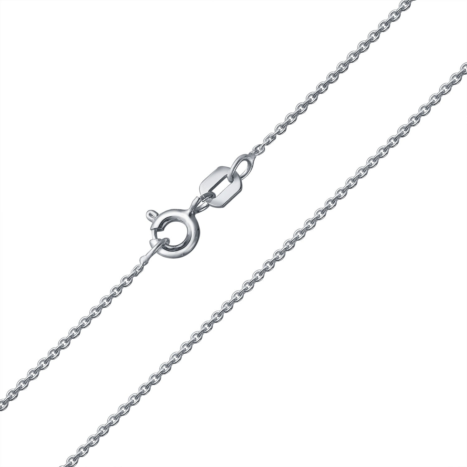 .925 Sterling Silver 1mm Thin Cable Chain Necklace 14/" 16/" 18/" 20/" 22/" 24/" 30/"