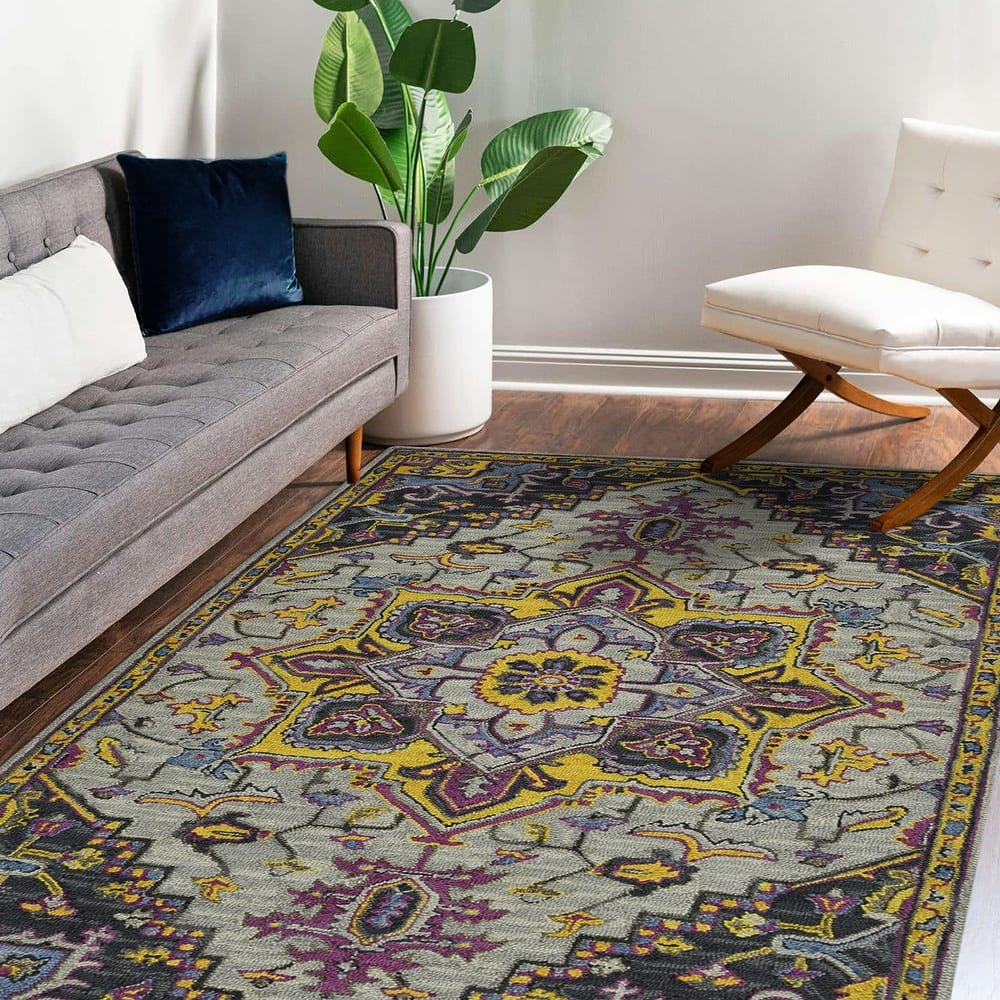 Everly Roe Boho Chic Hand-Tufted New Zealand Wool Area Rug