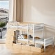 preview thumbnail 2 of 15, Space-efficient Multifunctional Twin over Twin Loft Bunk Bed with Drawers and Ladder, Space-saving, Sturdy Construction, Natural