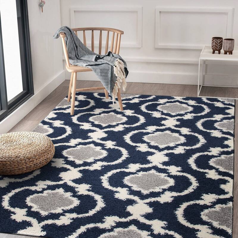 Porch & Den Touro Trellis Shag Area Rug
