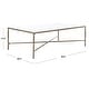 preview thumbnail 6 of 22, SAFAVIEH Couture Jessa Rectangle Metal Coffee Table