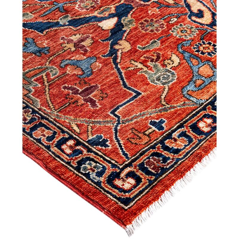 Serapi One-of-a-Kind Hand-Knotted Area Rug - Red - 8' 11" x 11' 9"