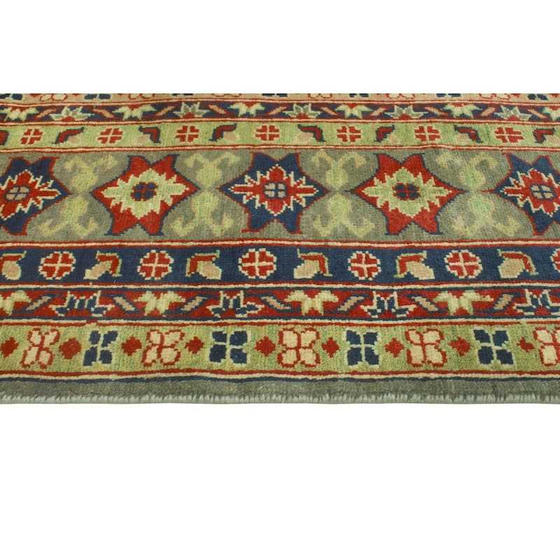 Kazak Celenia Grey/Red Rug - 8'4" x 11'2"