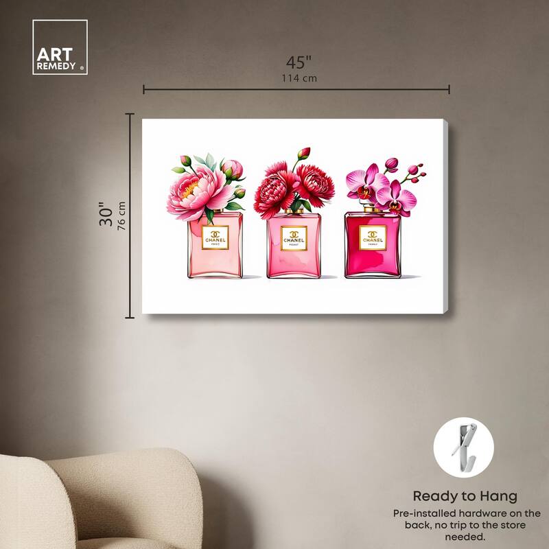 Fragrant Florals Canvas by Art Remedy, Gallery Wrapped