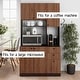 preview thumbnail 29 of 43, Living Skog Pantry Kitchen Microwave Storage Cabinet