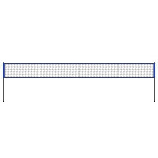 Blue Steel and PE Adjustable Volleyball Net Set,Portable and Weatherproof