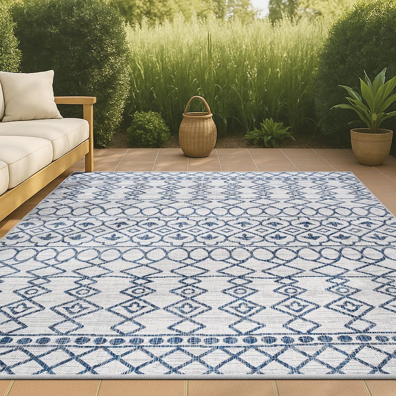 JONATHAN Y Nokat Tribal Bohemian Indoor/Outdoor Area Rug