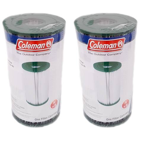 Coleman Type IV/Type B Swimming Pool Filter Pump Replacement Cartridges (2 Pack)