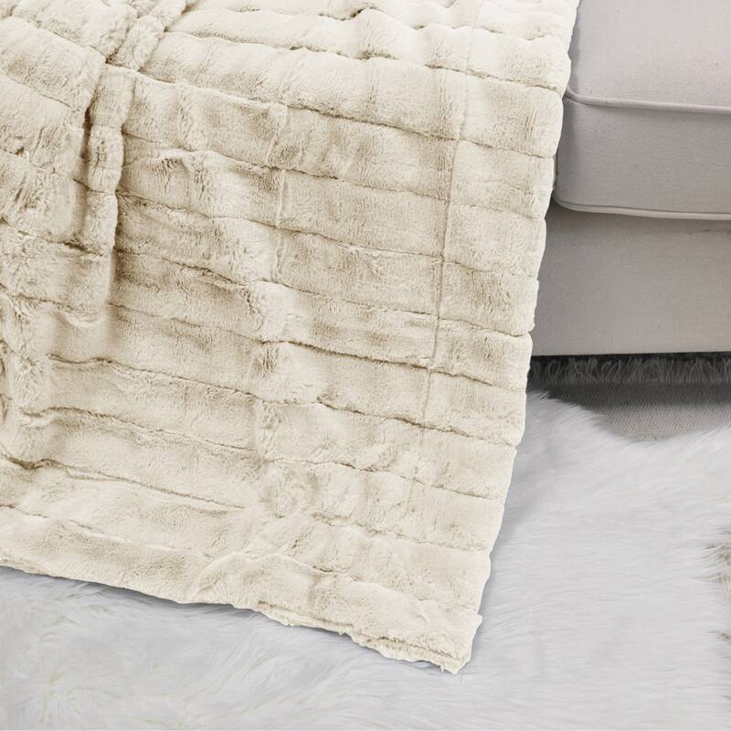 Supermink Decorative Fauxfur Throw 50'' x 60''