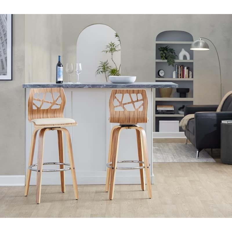 Folia 30" Fixed-Height Barstool - Set of 2