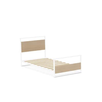 Metal Bed Frame with Legs - Modern Platform Bed - Durable & Stylish - White Finish