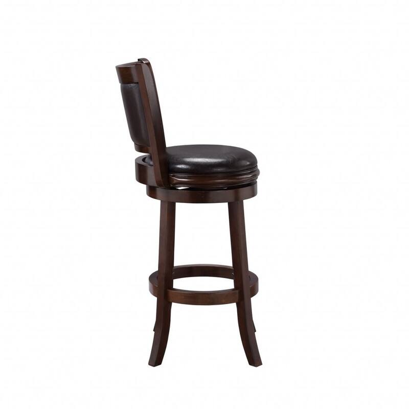 Augusta Wood Indoor Swivel Barstool