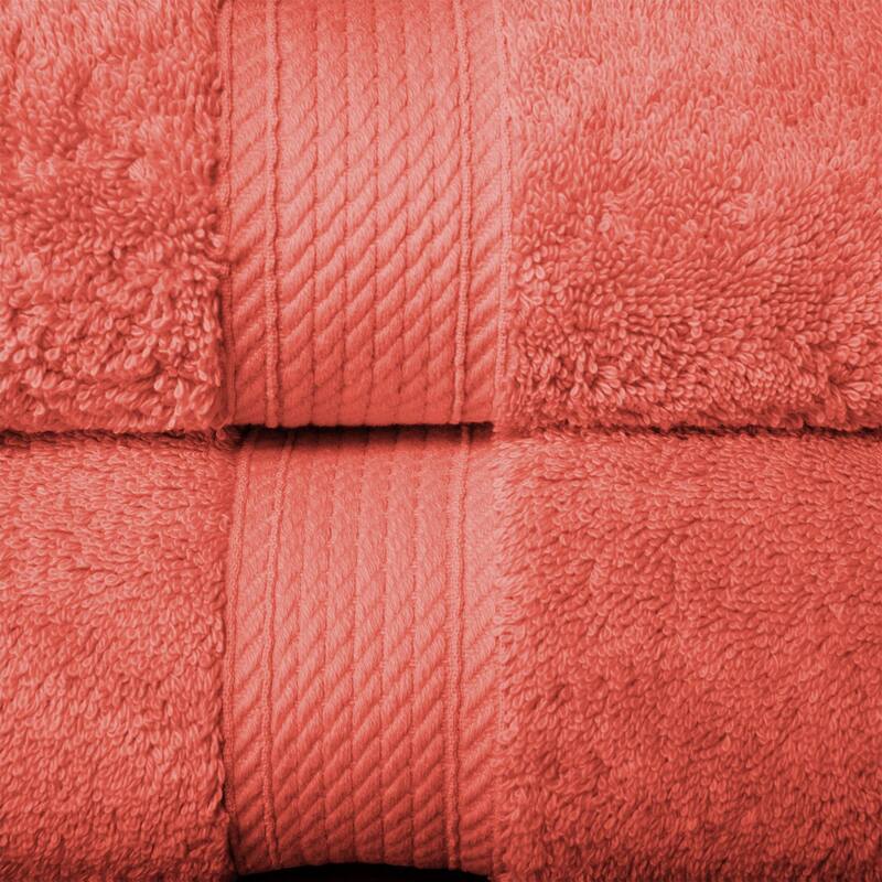 Superior Egyptian Cotton Pile Heavyweight Bath Towel Set of 2