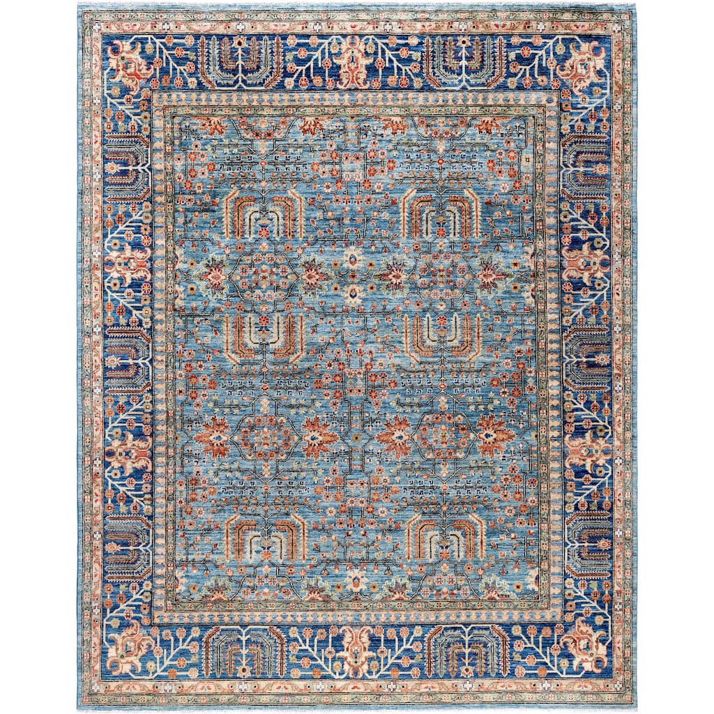 Serapi One-of-a-Kind Hand-Knotted Area Rug - Blue - 8' 0" x 9' 10"