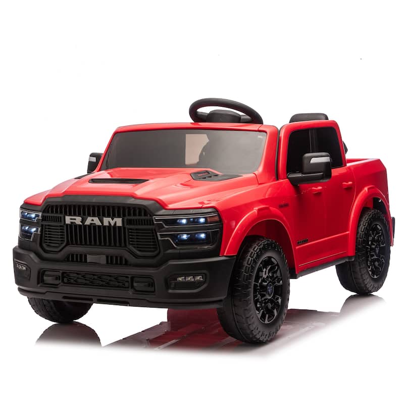 Red Tan Kids Electric Ride-On Car Off-Road Toy Car Electric Vehicle