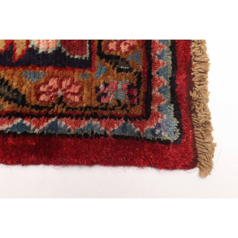 ECARPETGALLERY Hand-knotted Andelz Red Wool Rug - 3'10 x 7'4
