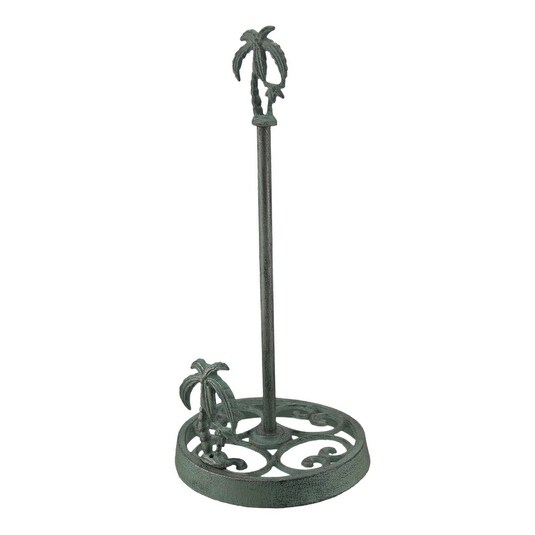Tropical Palm Tree 15 Inch Decorative Cast Iron Paper Towel Tropical Palm Tree 15 Inch Decorative Cast Iron Paper Towel Holder