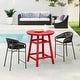 preview thumbnail 1 of 111, Polytrends Laguna Hdpe All Weather Outdoor Patio 35" Round Counter Table Red