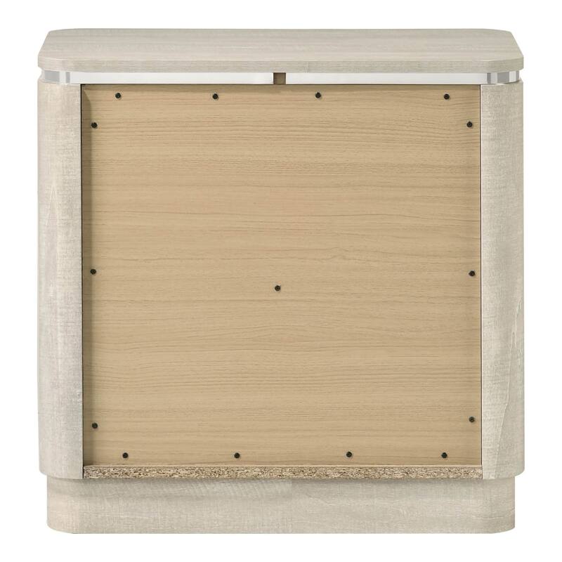 Furniture of America Krale Modern Grey Wood 2-Drawer Nightstand