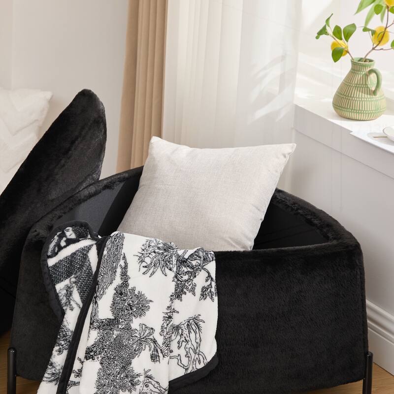 29.9"Wide 2 - Piece Upholstered Storage Ottoman Set