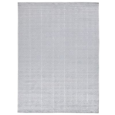 EXQUISITE RUGS ONE-OF-A-KIND Metro Velvet Collection Hand Knotted Aqua Rug - 10'x14'