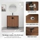 preview thumbnail 16 of 36, BNK 24/30 inch Freestanding Single Sink Bathroom Vanity with Soft Close Door and 1 Adjustable Shelf