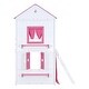 preview thumbnail 26 of 26, Twin Size Bunk House Bed with Playful Windows, Tent, and Slide - Stylish & Design for Fun and Functional Bedrooms, Blue+White