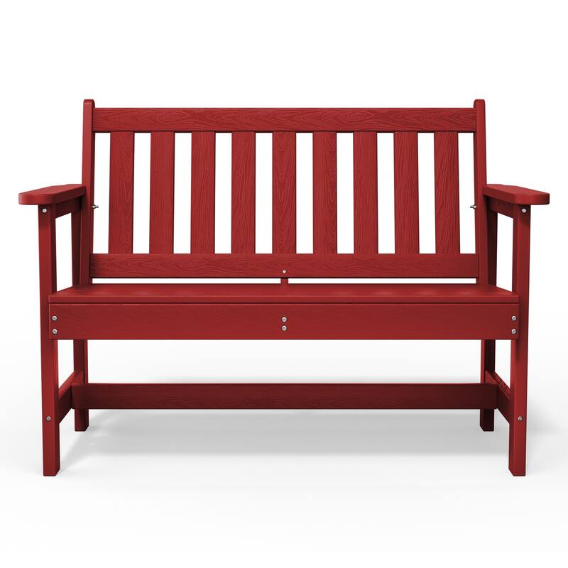 Outdoor 2-Person Garden Bench 42.92-in W x 35.83-in H