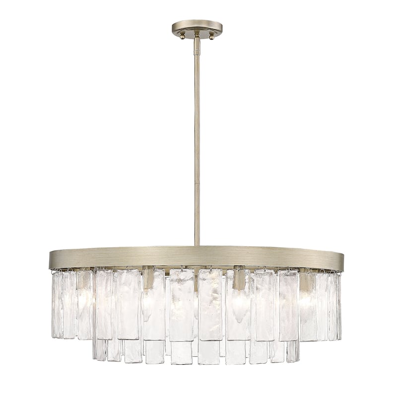 Golden Lighting 1768-9 Ciara 9 Light 27" Wide Waterfall Chandelier