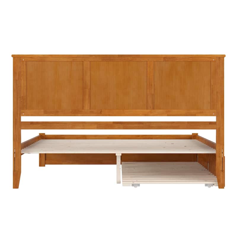 AFI Madison Platform Bed with Footboard & Twin XL Trundle