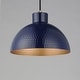 preview thumbnail 7 of 8, Maxim 35144 Rockport 12" Wide Pendant with Hammered Metal Shade