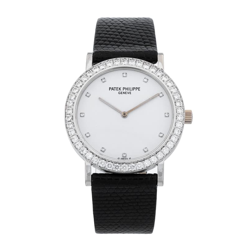 Patek Philippe Pre-Owned Calatrava Women's Watch - White - 33mm