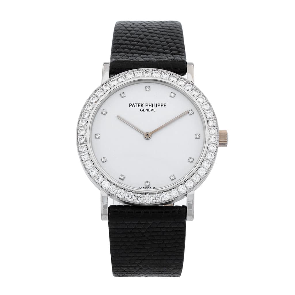 Patek Philippe Pre-Owned Calatrava Women's Watch - White - 33mm