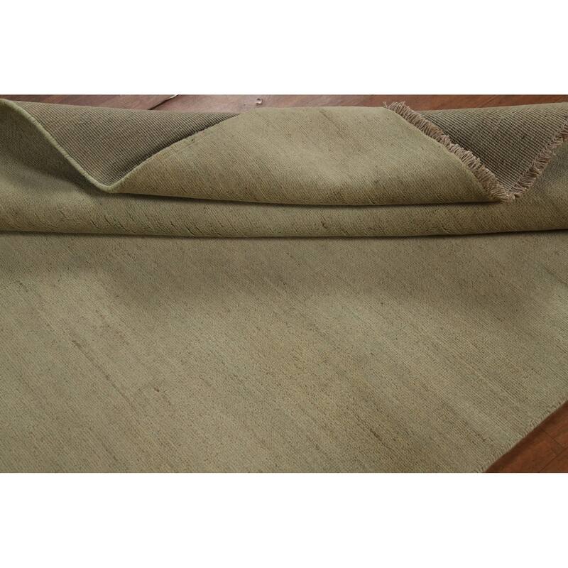 Contemporary Solid Gabbeh Oriental Area Rug Handmade Wool Carpet - 4'11" x 6'4"