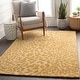 preview thumbnail 8 of 26, Hand-tufted Jungle Animal Print Wool Area Rug - 7' 6" x 9' 6" Camel