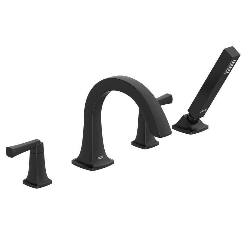 American Standard Townsend Deck Mounted Roman Tub Filler with Built-In - Matte Black