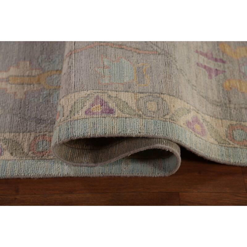 Turkish Oushak Vegetable Dye Turkish Large Rug Handmade Wool Carpet - 10'2"x 13'7"