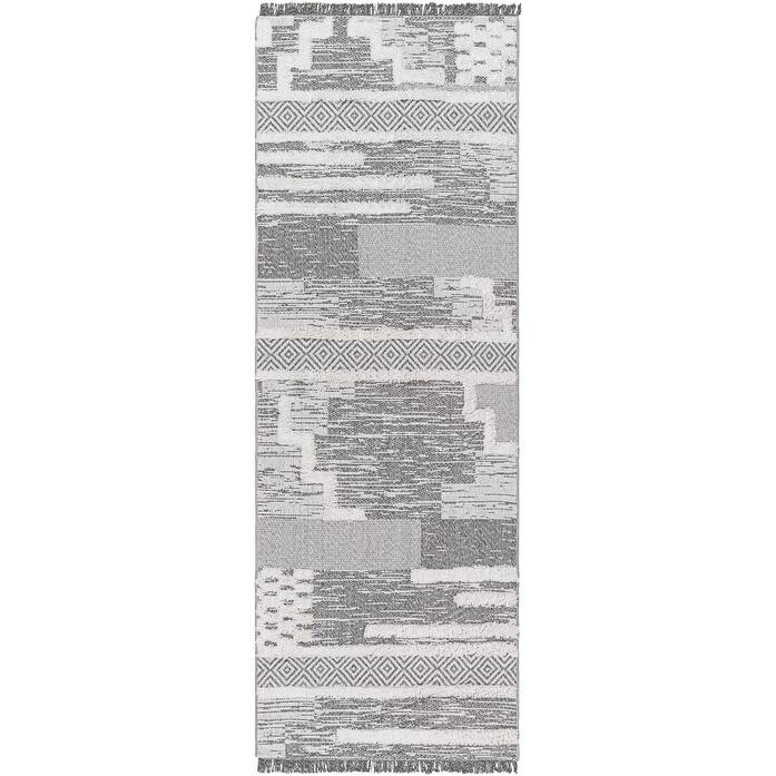 Livabliss Morocotton Striped & Checkered Cotton Area Rug