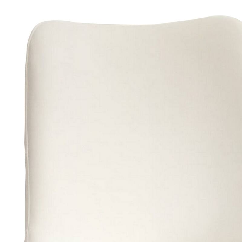 Black and Gold/White Fabric Upholstered Metal Frame Dining Chair, Set of 2, Sturdy Dining Chair for Dining Rooms - 21.75
