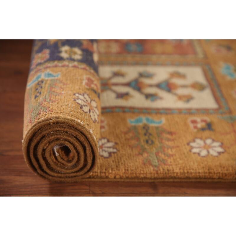 Garden Design Kazak Oriental Accent Rug Handmade Wool Carpet - 2'8"x 4'3"