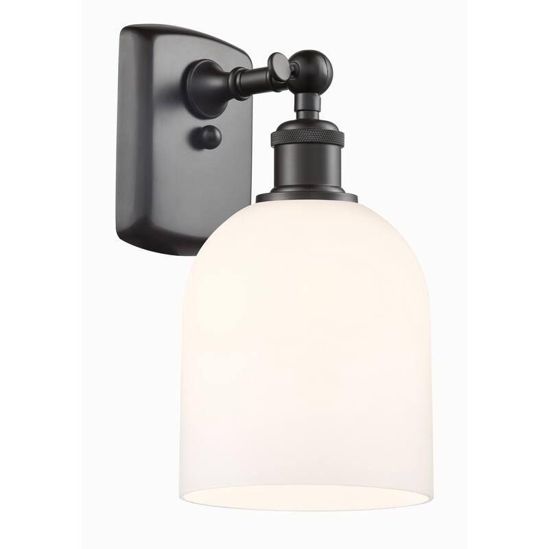 Innovations Lighting 516-1W-11-6 Bella Sconce Bella 11" Tall Wall - Oil Rubbed Bronze / Glossy White