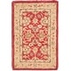 preview thumbnail 126 of 170, SAFAVIEH Anatolia Angeline Traditional Oriental Hand-spun Wool Rug 2' x 3' - Red/Ivory - Rectangle