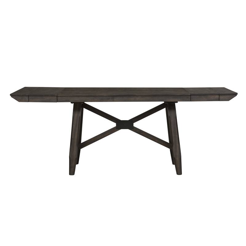 Double Bridge Dark Chestnut Opt 5 Piece Gathering Table Set