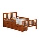 preview thumbnail 67 of 79, Wooden Platform Bed Underbed Storage Bed with Sides Guardrails Spindle Headboard and 2 Drawers 8.98 inch Storage Underneath