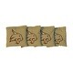 preview thumbnail 1 of 1, Texas State University Bobcats Gold Cornhole Bags All-Weather Resin Filled